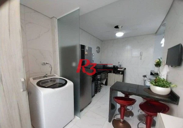 Apartamento com 3 dormitórios à venda, 90 m² por R$ 691.000,00 - Pompéia - Santos/SP