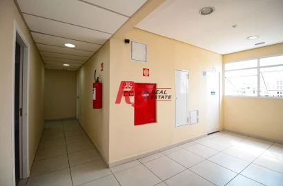 Sala para alugar, 37 m² por R$ 2.600,00/mês - Macuco - Santos/SP