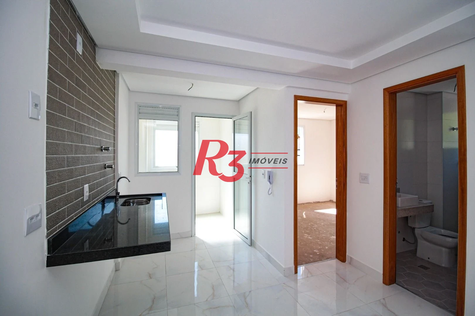 Apartamento com 1 dormitório à venda, 46 m² por R$ 373.120,00 - Aparecida - Santos/SP