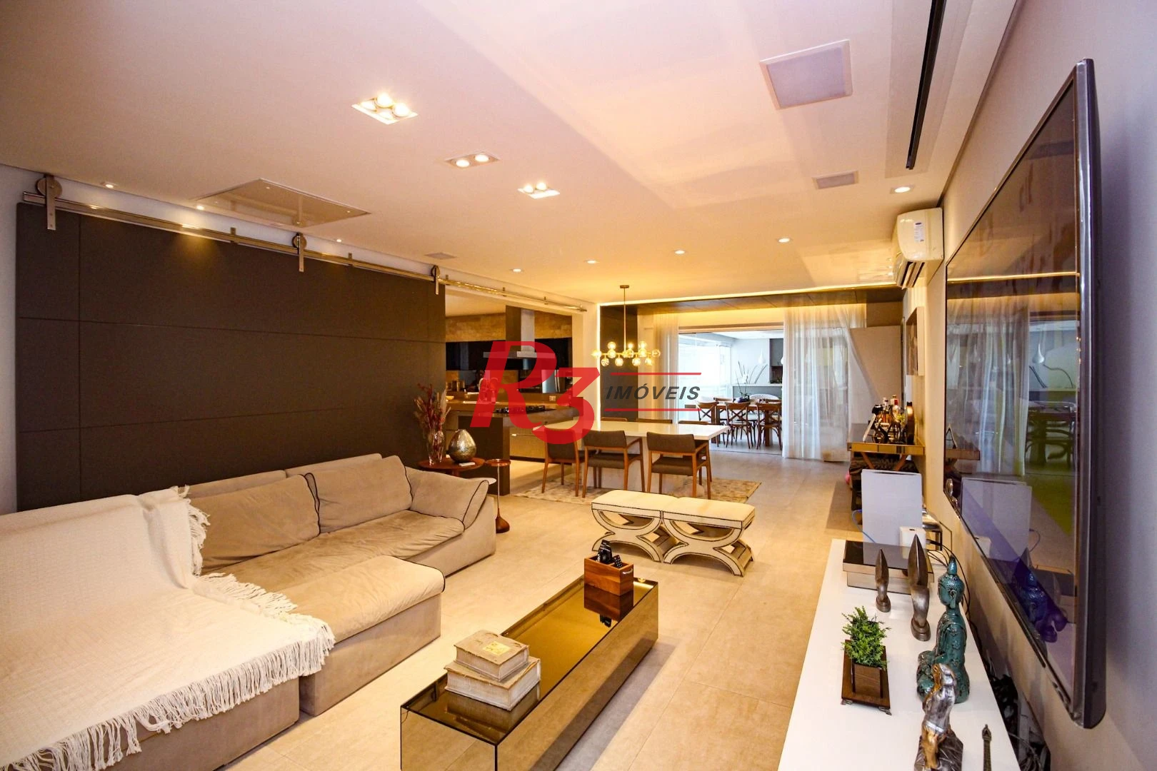 Apartamento com 3 dormitórios à venda, 232 m² por R$ 3.750.000,00 - Aparecida - Santos/SP