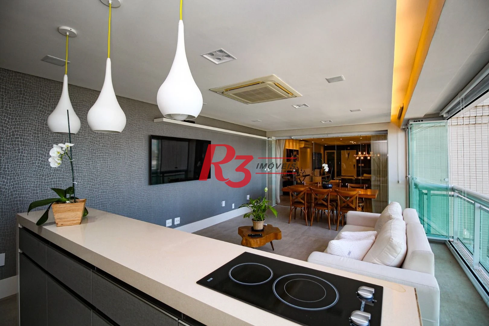 Apartamento com 3 dormitórios à venda, 232 m² por R$ 3.750.000,00 - Aparecida - Santos/SP