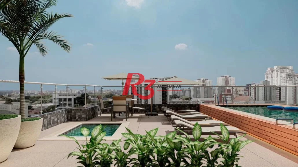 Apartamento com 2 dormitórios à venda, 55 m² - Campo Grande - Santos/SP