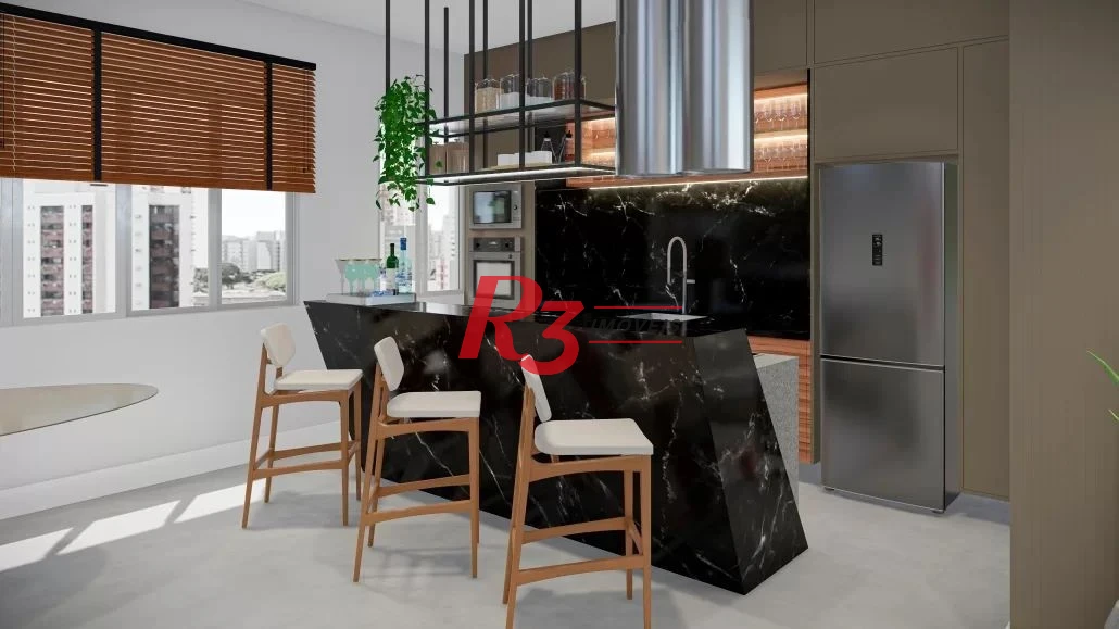 Apartamento com 2 dormitórios à venda, 55 m² - Campo Grande - Santos/SP