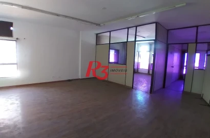 Sala, 86 m² - venda por R$ 430.000,00 ou aluguel por R$ 3.500,00/mês - Vila Matias - Santos/SP