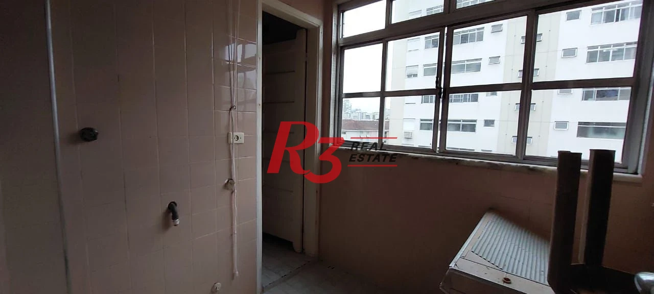 Apartamento para alugar, 131 m² por R$ 3.200,00/mês - Embaré - Santos/SP