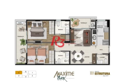 Apartamento à venda, 76 m² por R$ 970.530,00 - Ponta da Praia - Santos/SP