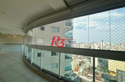 Apartamento com 4 dormitórios à venda, 204 m² por R$ 3.200.000,00 - Embaré - Santos/SP