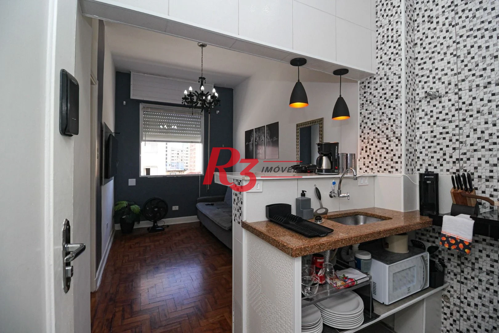 Apartamento com 1 quartro à venda, 37 m² por R$ 380.000 - Embaré - Santos/SP
