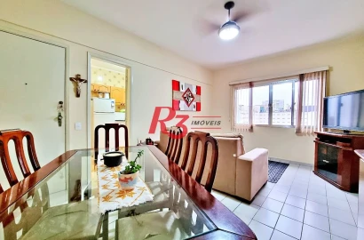 Apartamento com 2 dormitórios à venda, 74 m² por R$ 460.000,00 - Campo Grande - Santos/SP