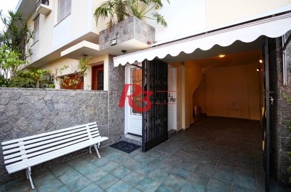 Casa com 3 dormitórios à venda, 197 m² por R$ 1.200.000,00 - Ponta da Praia - Santos/SP