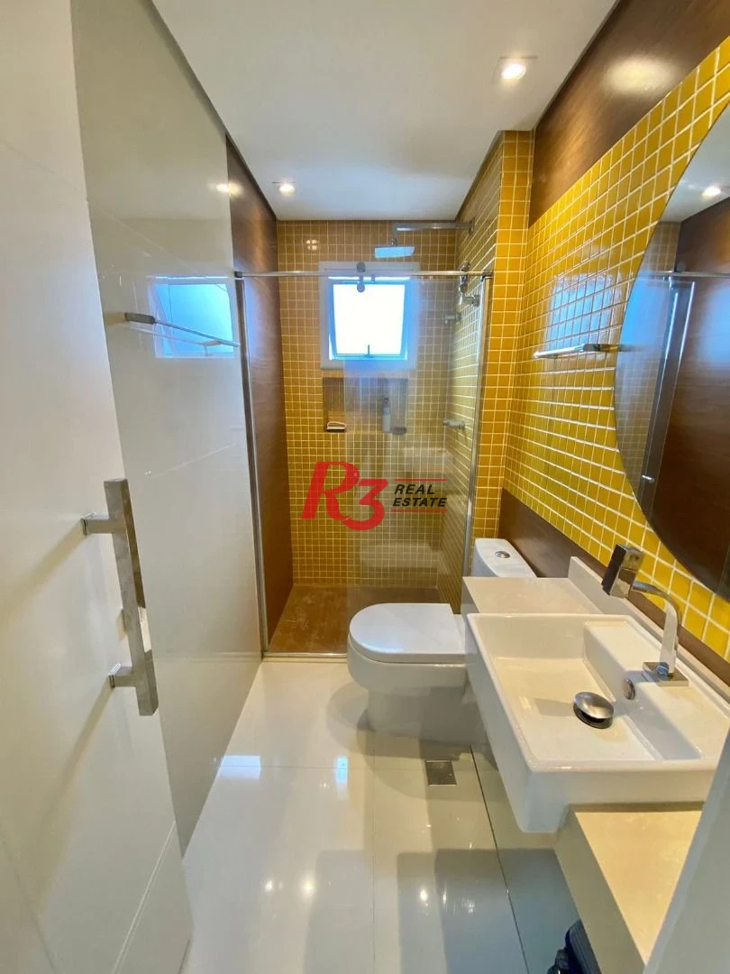 Apartamento com 2 dormitórios para alugar, 90 m² por R$ 6.000,02/mês - Gonzaga - Santos/SP