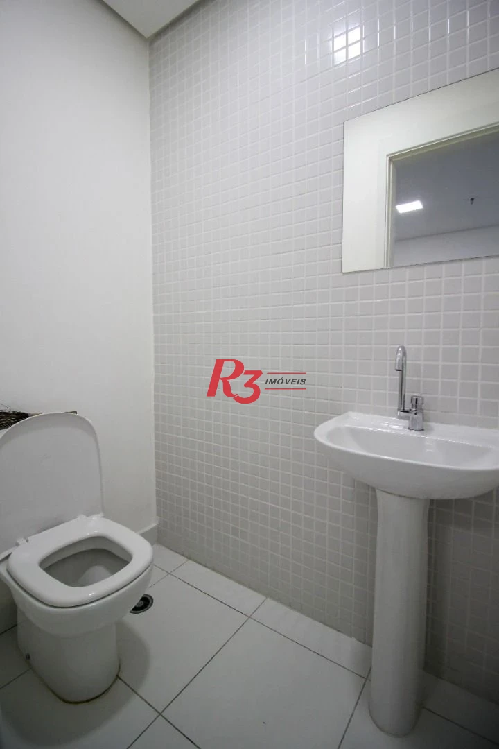 Sala, 98 m² - venda por R$ 650.000,00 ou aluguel por R$ 4.621,08/mês - Valongo - Santos/SP