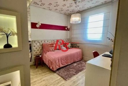 Cobertura com 3 dormitórios à venda, 190 m² por R$ 2.580.000,00 - Embaré - Santos/SP
