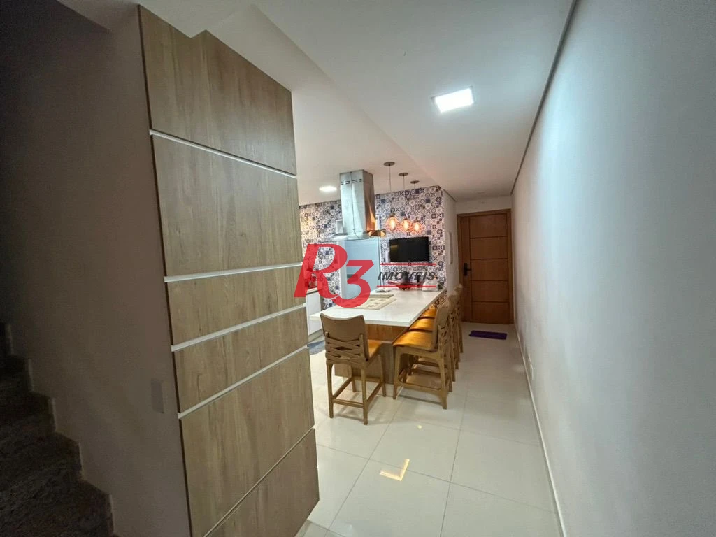 Apartamento Duplex à venda, 128 m² por R$ 1.200.000,00 - Encruzilhada - Santos/SP