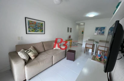 R3 Real Estate Vende! Apartamento 3 quartos com varanda de 81m2 na praia da Enseada - Guarujá - SP