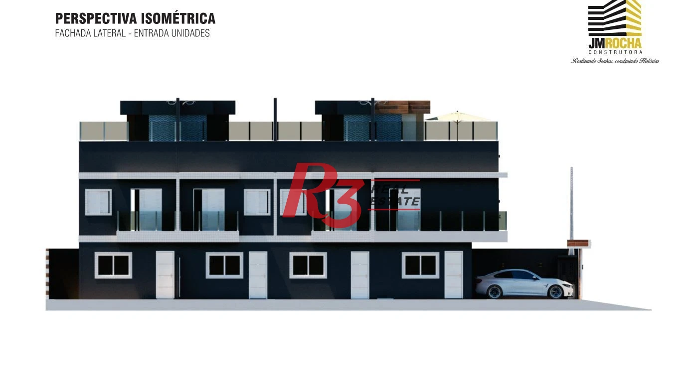 Village com 3 dormitórios à venda, 123 m² por R$ 399.000,00 - Japuí - São Vicente/SP