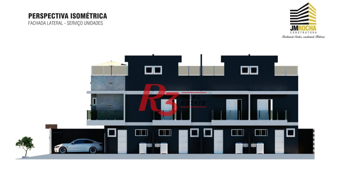 Village com 3 dormitórios à venda, 123 m² por R$ 399.000,00 - Japuí - São Vicente/SP