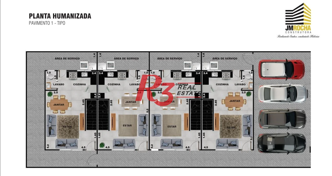 Village com 3 dormitórios à venda, 123 m² por R$ 399.000,00 - Japuí - São Vicente/SP
