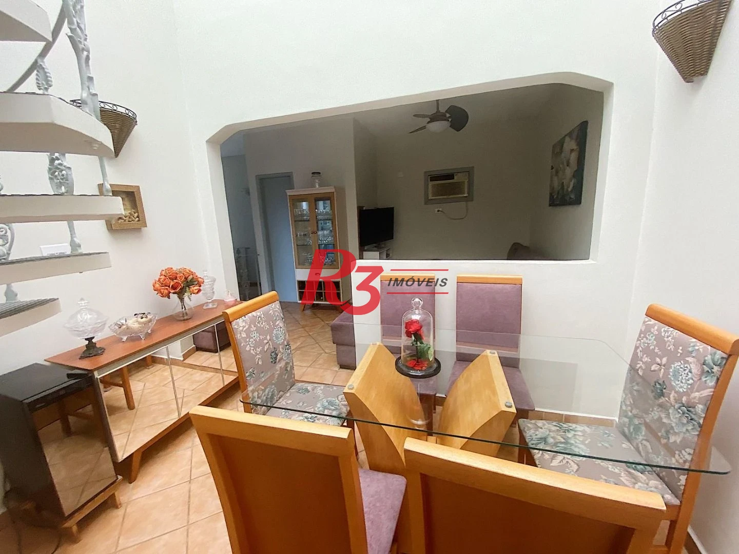 Apartamento Triplex com 3 dormitórios à venda, 185 m² por R$ 590.000,00 - Estuário - Santos/SP