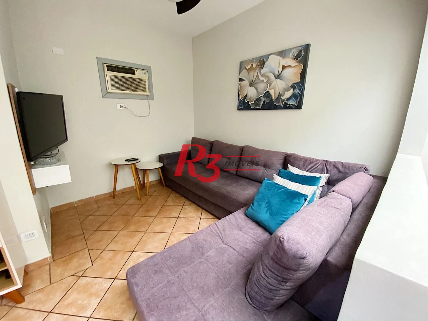 Apartamento Triplex com 3 dormitórios à venda, 185 m² por R$ 590.000,00 - Estuário - Santos/SP