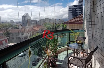 Apartamento à venda, 150 m² por R$ 1.090.000,00 - Embaré - Santos/SP