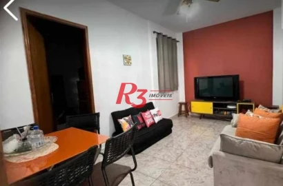 Apartamento com 1 dormitório à venda, 59 m² por R$ 320.000,00 - Gonzaga - Santos/SP