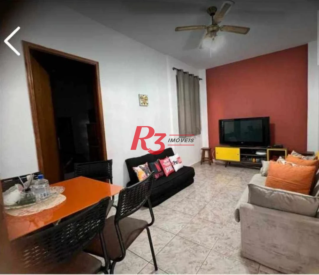 Apartamento com 1 dormitório à venda, 59 m² por R$ 320.000,00 - Gonzaga - Santos/SP