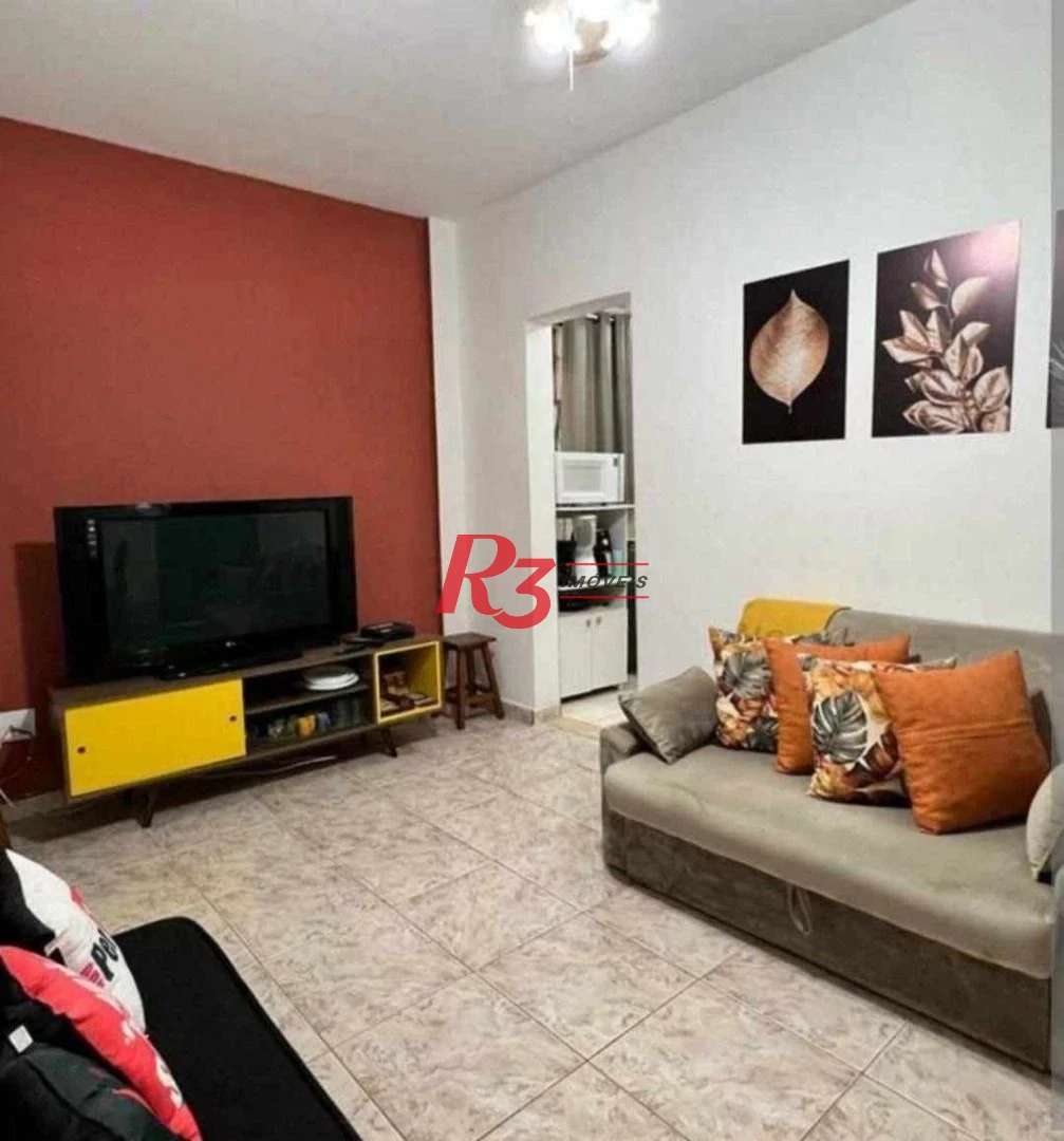 Apartamento com 1 dormitório à venda, 59 m² por R$ 320.000,00 - Gonzaga - Santos/SP