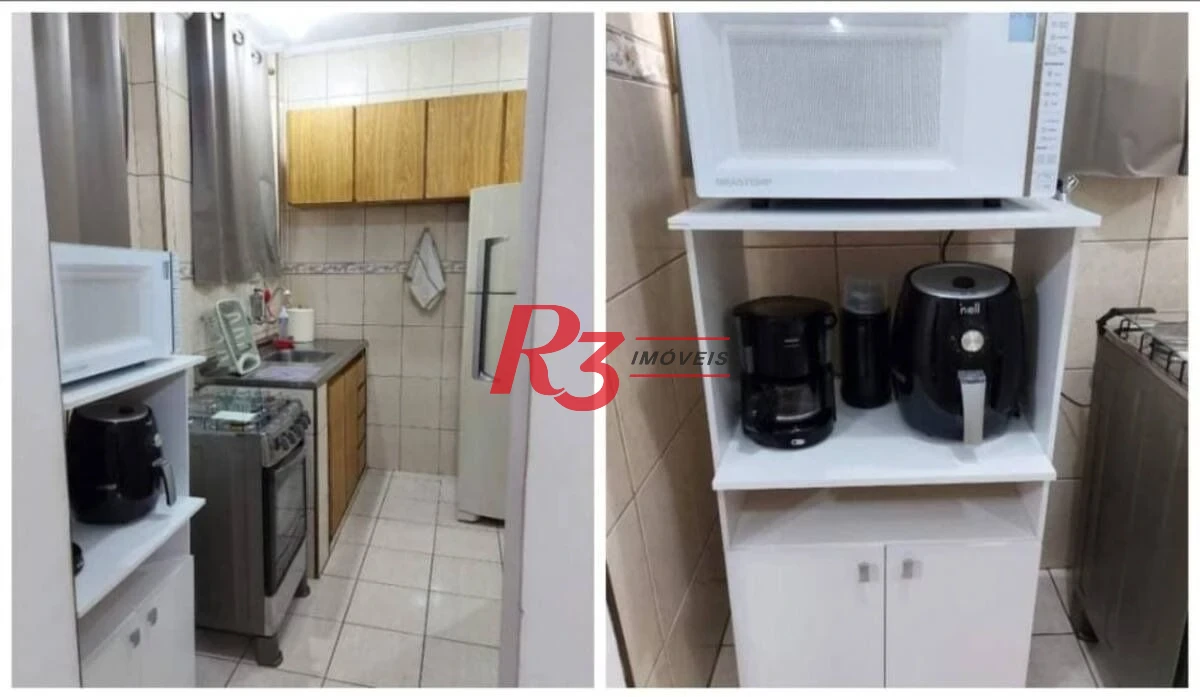 Apartamento com 1 dormitório à venda, 59 m² por R$ 320.000,00 - Gonzaga - Santos/SP