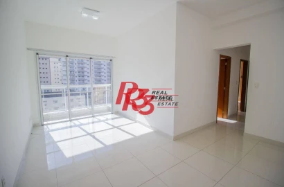 Apartamento com 3 dormitórios para alugar, 93 m² por R$ 6.500,00/mês - Boqueirão - Santos/SP
