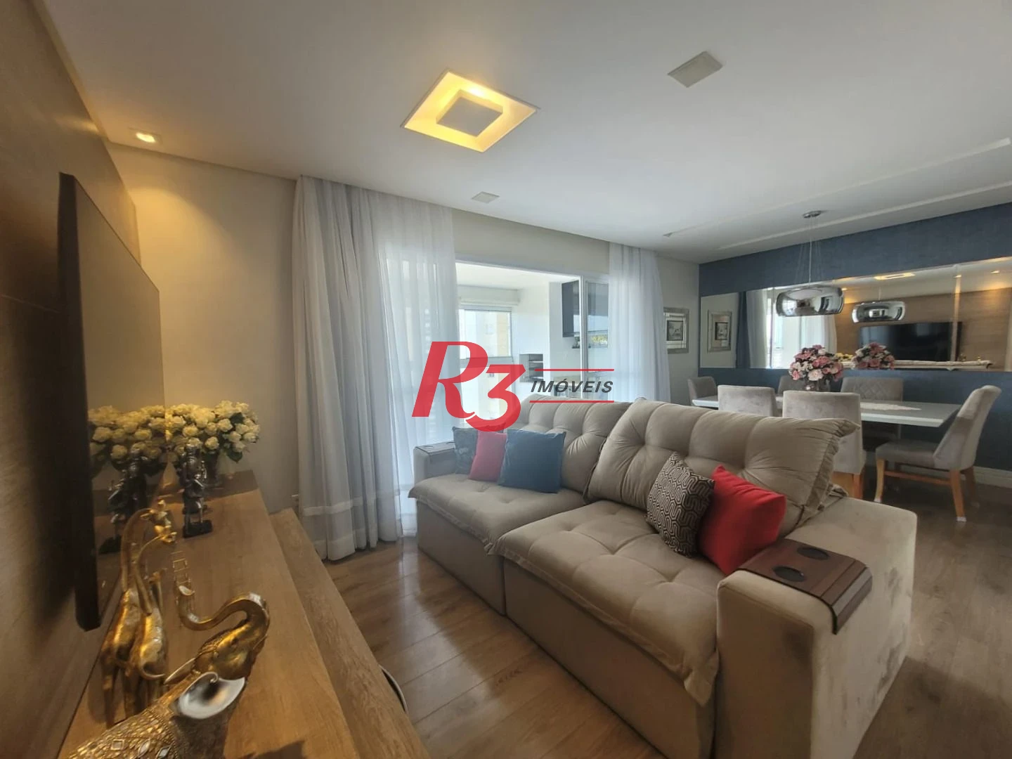 Apartamento com 3 dormitórios à venda, 111 m² por R$ 1.200.000,00 - Ponta da Praia - Santos/SP