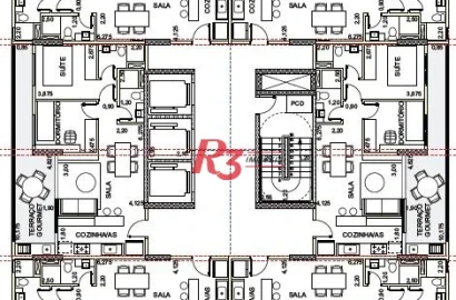 Apartamento com 2 dormitórios à venda, 65 m² por R$ 780.000,00 - Ponta da Praia - Santos/SP