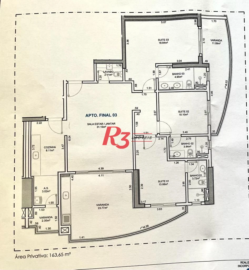 Oportunidade à venda em incrível lançamento na Ponta da Praia, 3 suítes, 3 vagas, andar alto, 163 m², oportunidade!!