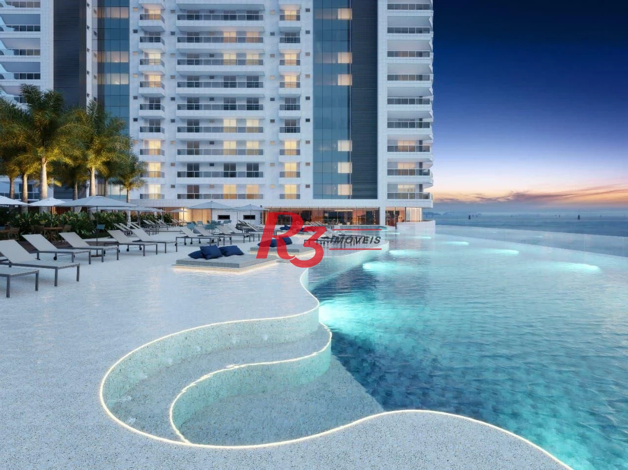 Apartamento com 3 dormitórios à venda, 227 m² por R$ 5.150.000,00 - Ponta da Praia - Santos/SP