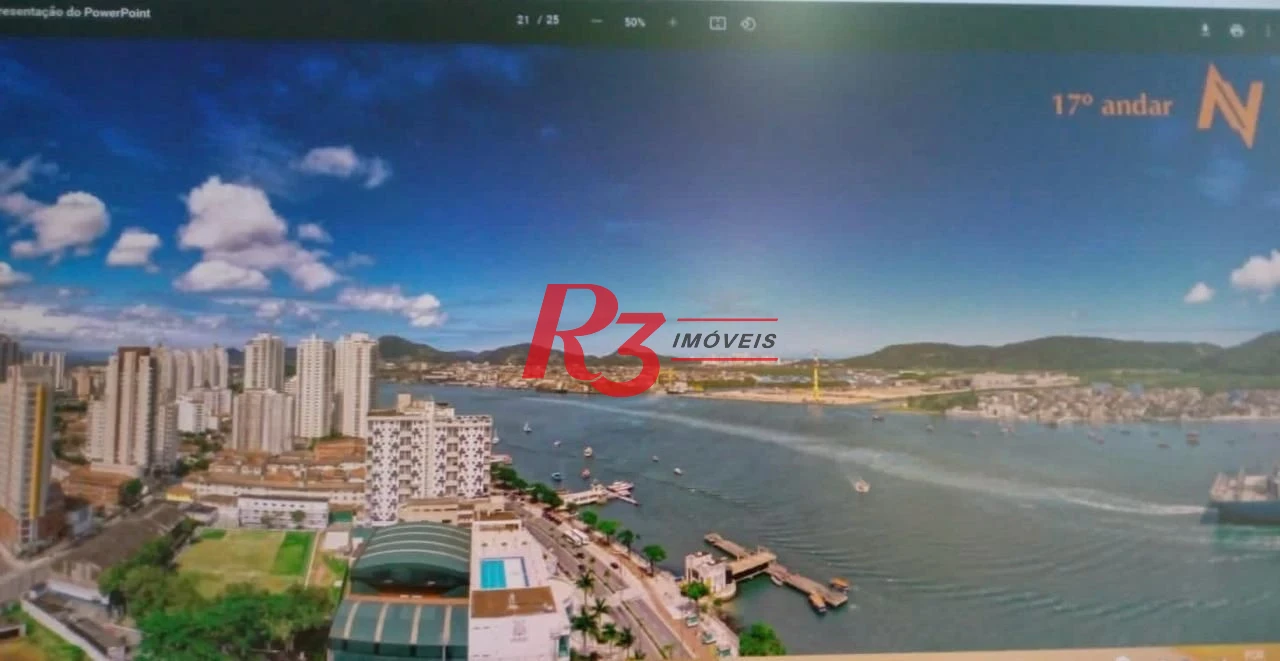 Apartamento com 3 dormitórios à venda, 227 m² por R$ 5.150.000,00 - Ponta da Praia - Santos/SP