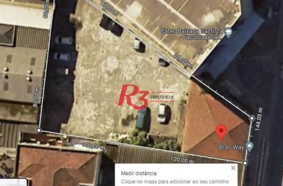 Terreno para alugar, 1030 m² por R$ 25.000,00/mês - Centro - Santos/SP