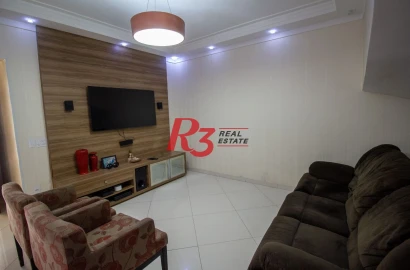 Casa duplex com 4 dormitórios à venda, 120 m² - Marapé - Santos/SP