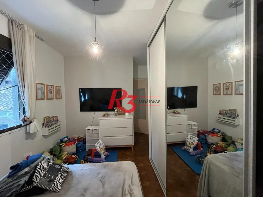 Apartamento com 3 dormitórios à venda, 162 m² por R$ 980.000,00 - Gonzaga - Santos/SP