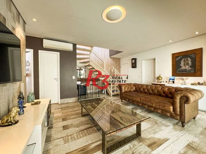 Cobertura com 3 dormitórios à venda, 168 m² por R$ 2.795.000,00 - Pompéia - Santos/SP