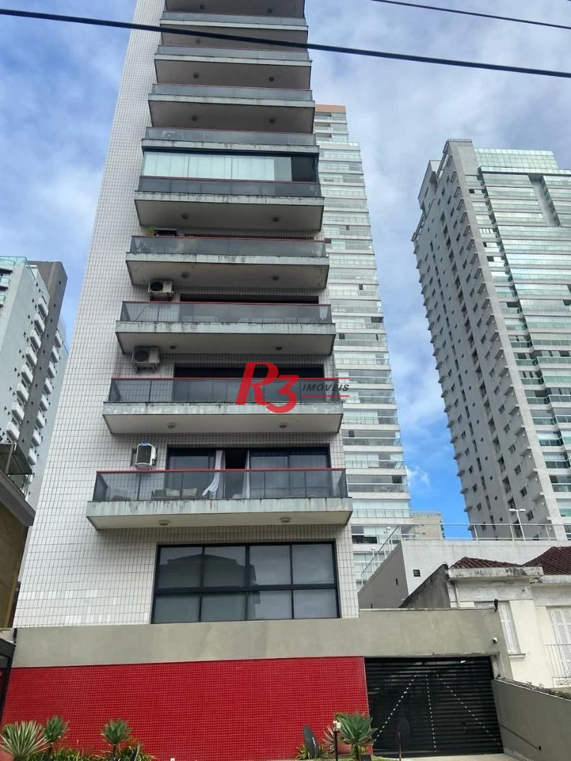Apartamento com 2 dormitórios à venda, 140 m² por R$ 1.100.000,00 - Embaré - Santos/SP