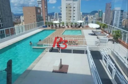 Apartamento com 2 dormitórios à venda, 80 m² por R$ 1.200.000,00 - Gonzaga - Santos/SP