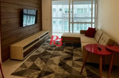 Apartamento à venda, 80 m² por R$ 1.200.000,00 - Gonzaga - Santos/SP
