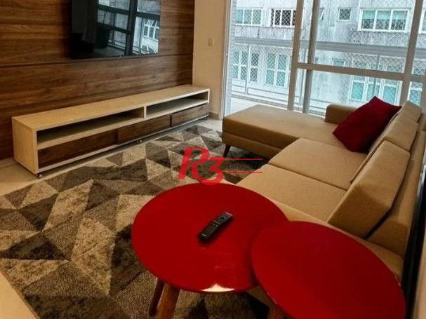 Apartamento com 2 dormitórios à venda, 80 m² por R$ 1.200.000,00 - Gonzaga - Santos/SP