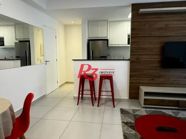 Apartamento com 2 dormitórios à venda, 80 m² por R$ 1.200.000,00 - Gonzaga - Santos/SP