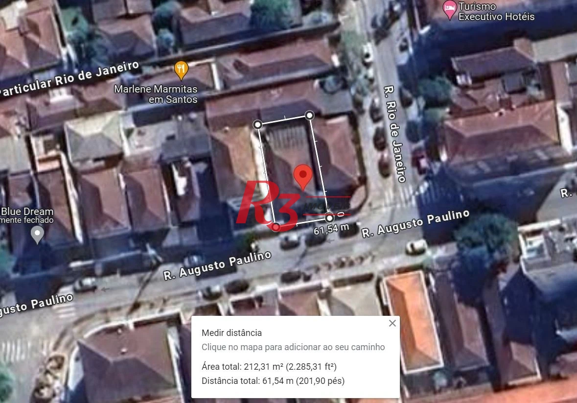 Terreno à venda, 167 m² por R$ 800.000,00 - Campo Grande - Santos/SP