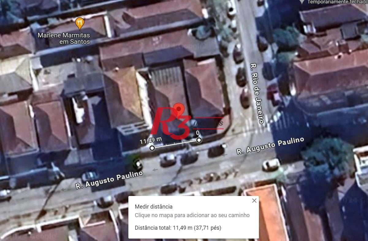 Terreno à venda, 167 m² por R$ 800.000,00 - Campo Grande - Santos/SP
