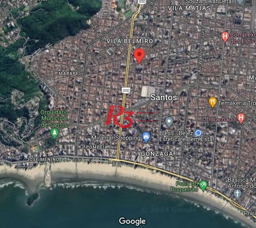 Terreno à venda, 167 m² por R$ 800.000,00 - Campo Grande - Santos/SP