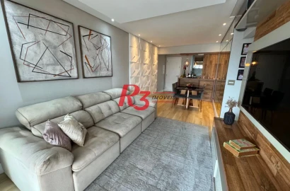 Apartamento com 2 dormitórios para alugar, 84 m² por R$ 9.000,00/mês - Vila Belmiro - Santos/SP