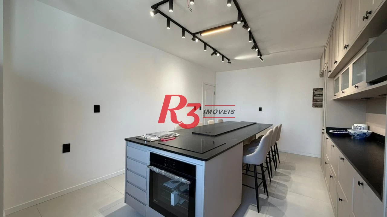 Apartamento com 3 dormitórios à venda, 205 m² por R$ 2.100.000,00 - Embaré - Santos/SP