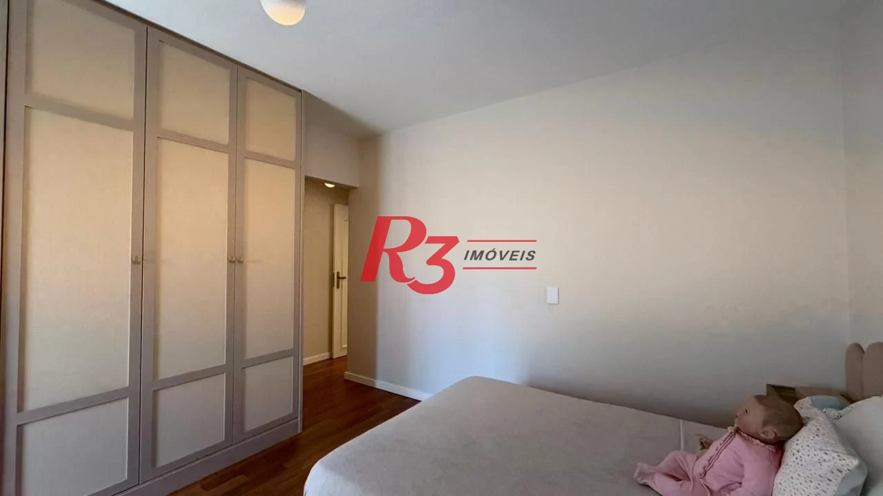 Apartamento com 3 dormitórios à venda, 205 m² por R$ 2.100.000,00 - Embaré - Santos/SP